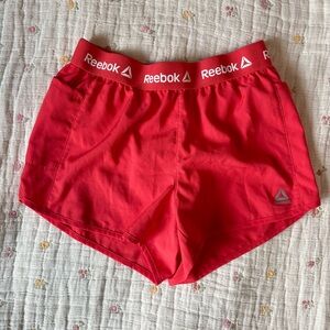 Reebok Red Athletic Sport Shorts